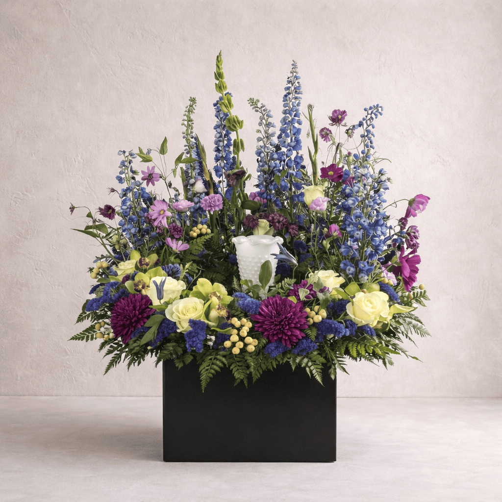 "The Memorial Garden" Urn Arrangement | Cremation Service Flower | Westdale Florist