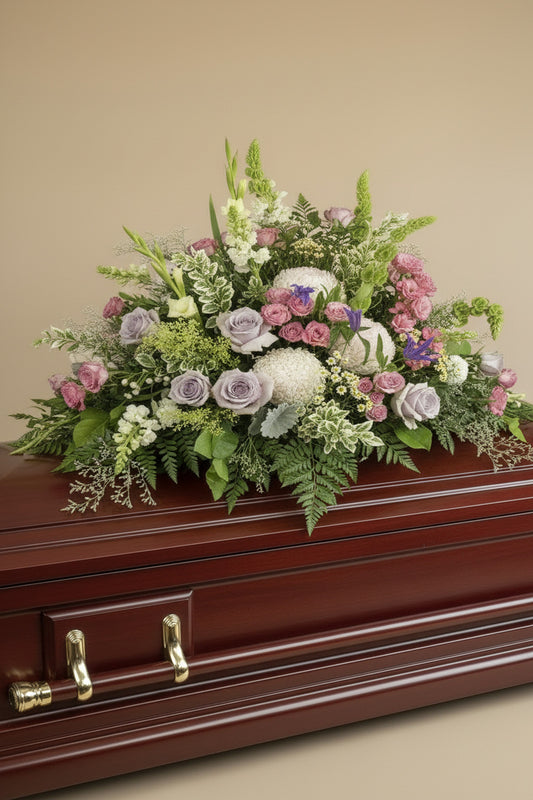 "A Gentle Farewell" Casket Spray | Tribute