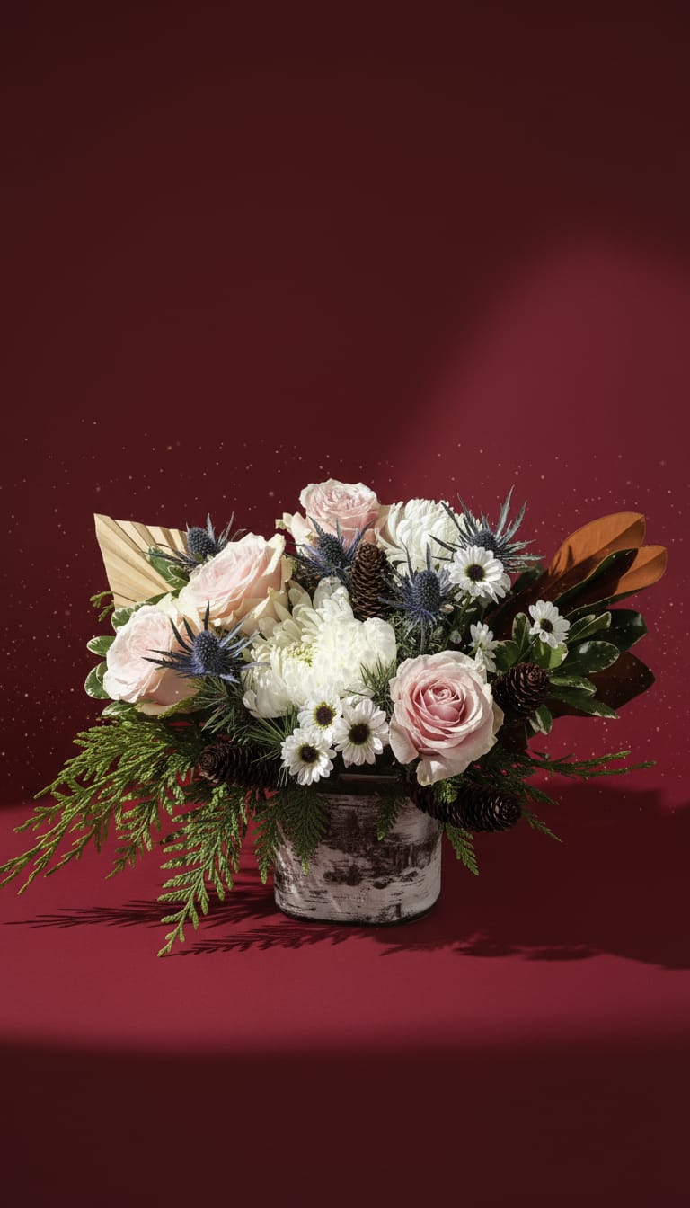"Silent Night" Elegant Winter Arrangement | Formal Holiday Decor | Westdale Florist