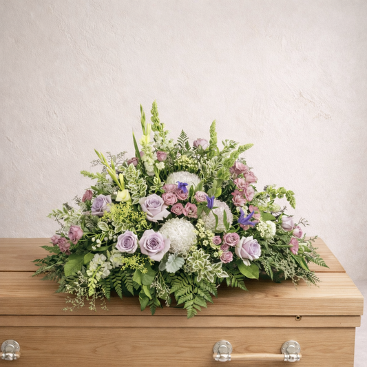 "A Gentle Farewell" Casket Spray | Tribute